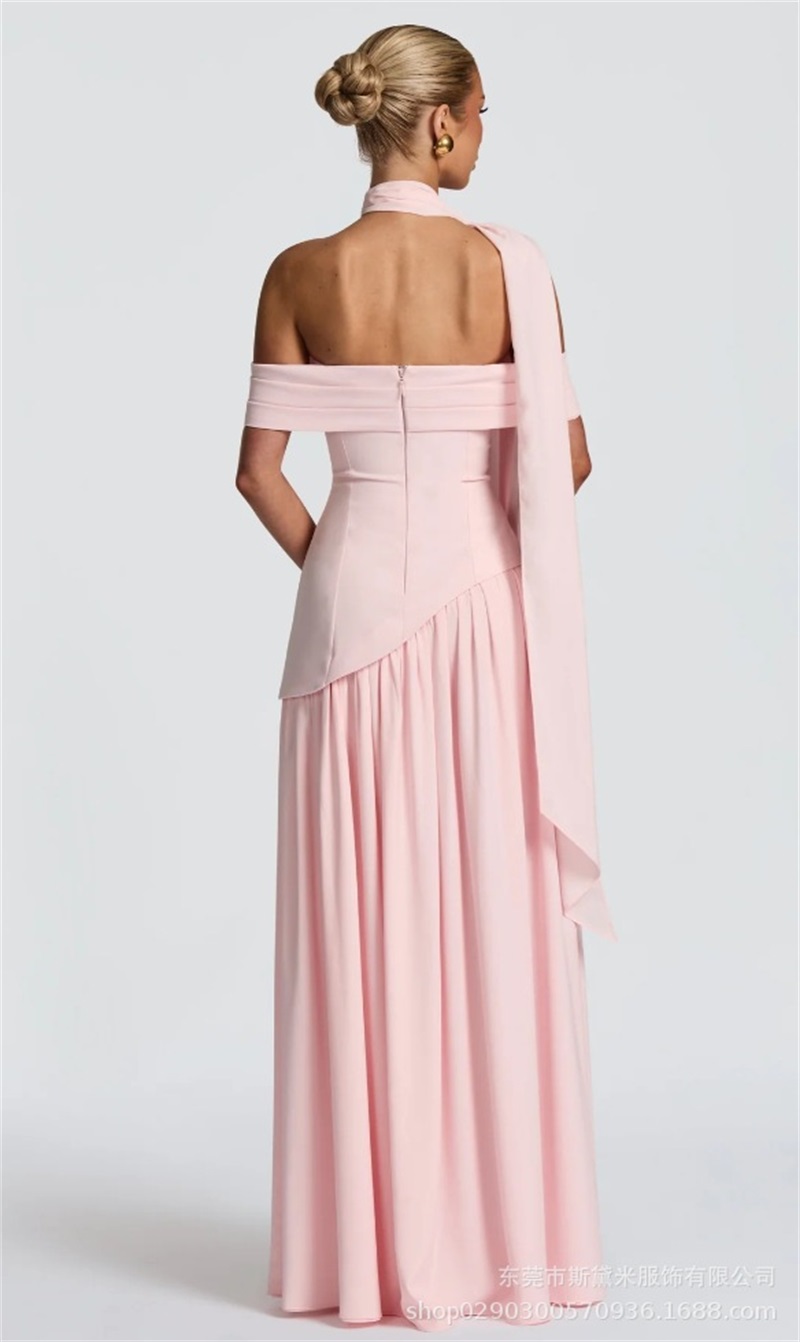 Pink Women Prom Dress With Sca - Formal Wear Gowns For Women reseña y precio