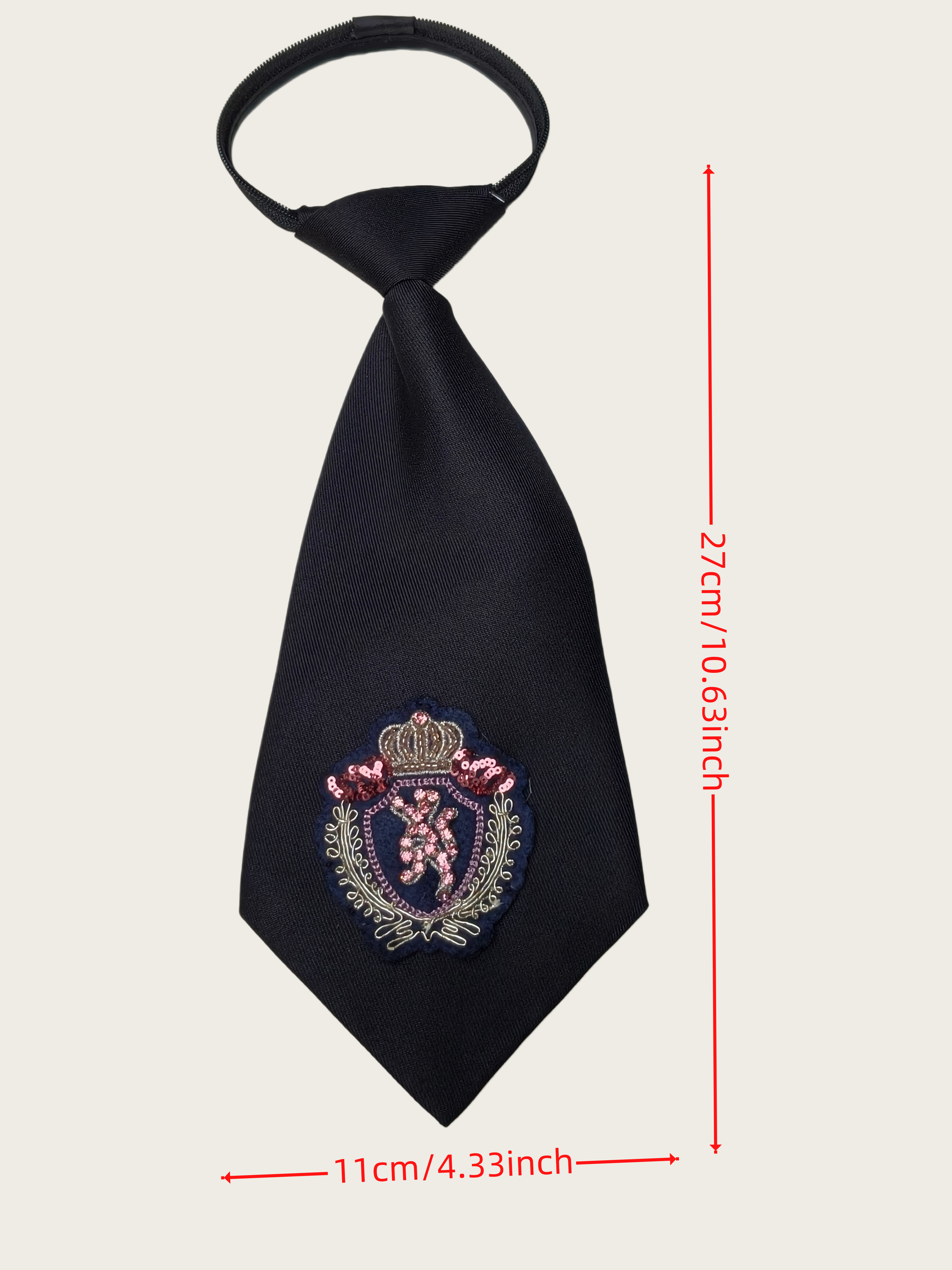 High-End Crown Badge Black Tie - Women'S Formal Wear Accessories reseña y precio