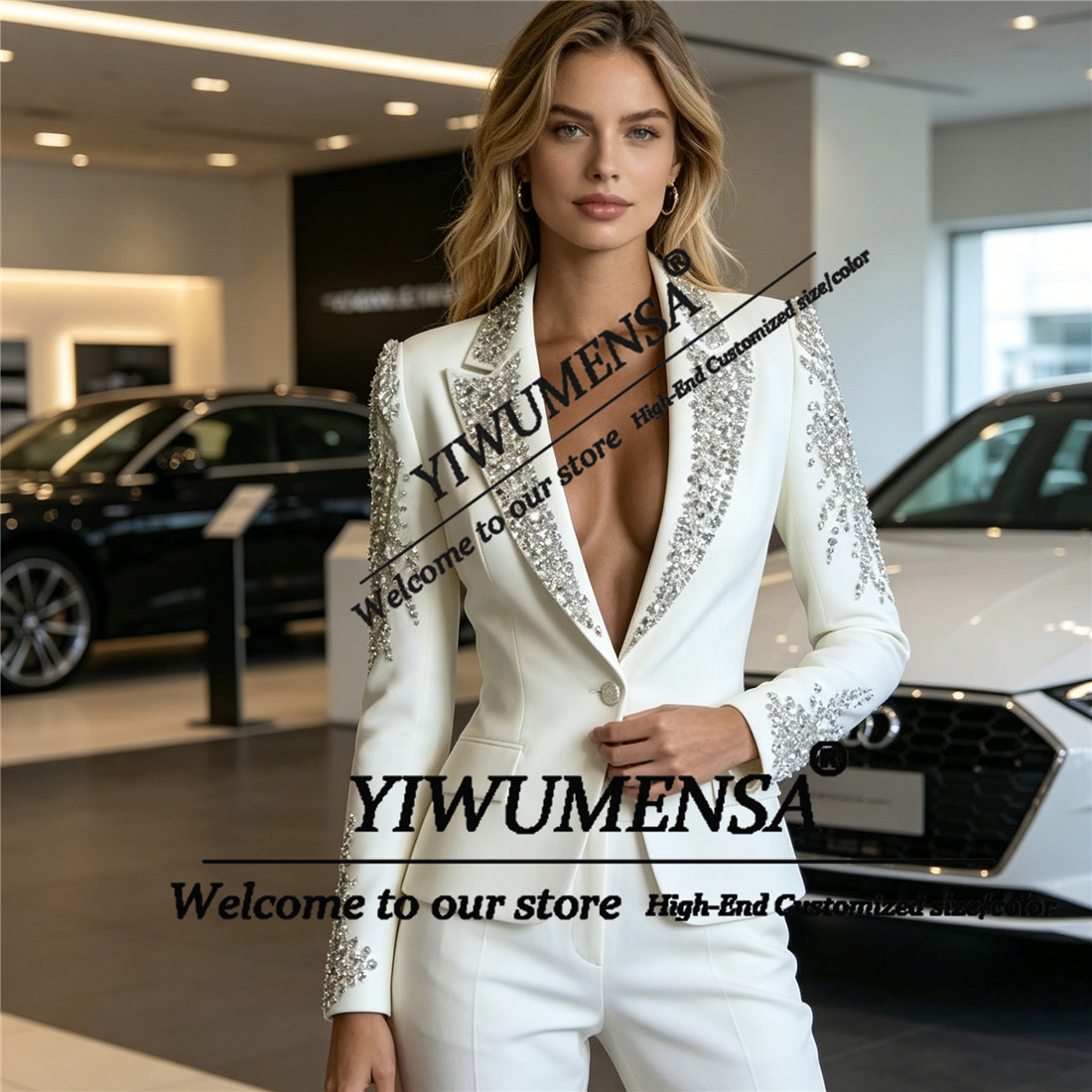 Luxury Women Suits 2 Pieces Se - Women'S Formal Wear Suit reseña y precio