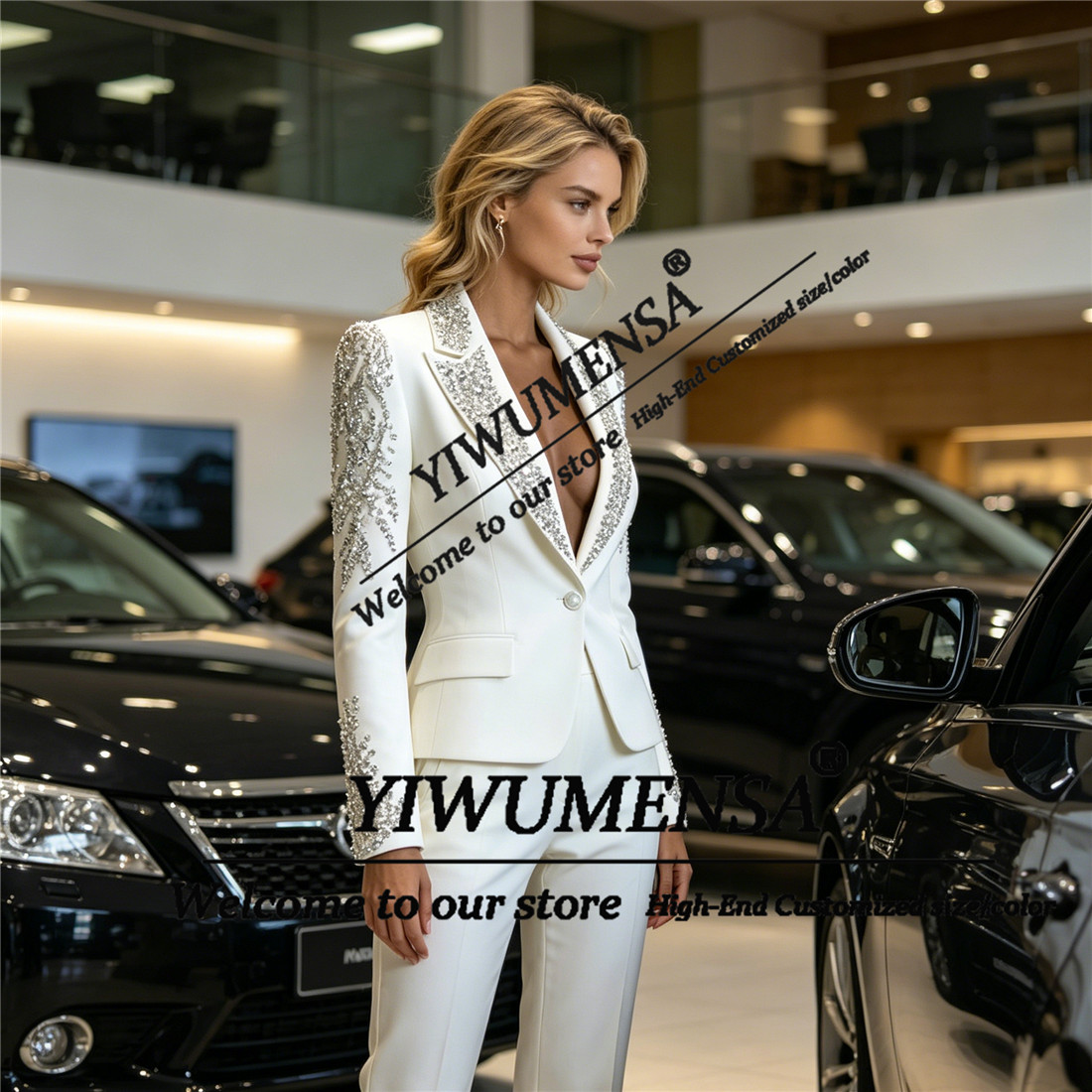 Luxury Women Suits 2 Pieces Se - Women'S Formal Wear Suit reseña y precio
