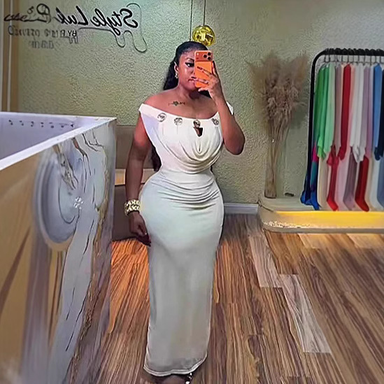 Long Dress Women Off Shoulder  - Wrap Dress Work reseña y precio