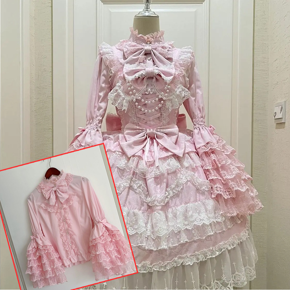 Japanese Cosplay Lolita 2 Piec - Shift Dress Sleeveless reseña y precio
