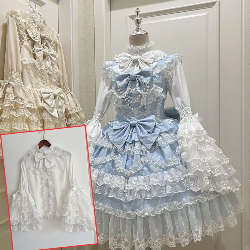Japanese Cosplay Lolita 2 Piec - Shift Dress Sleeveless reseña y precio