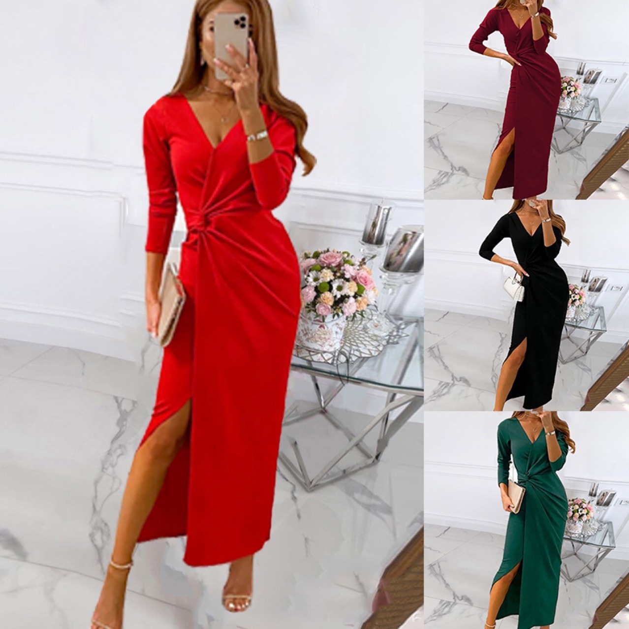 2026 Spring Summer Women Dress - Wrap Dress Work reseña y precio