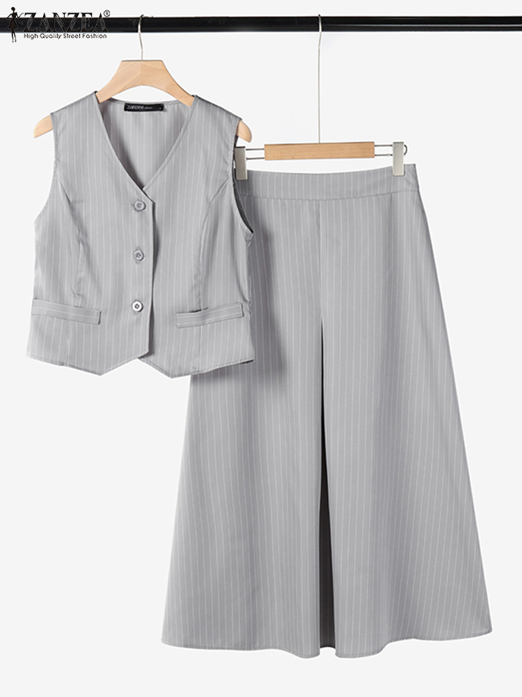 ZANZEA Office Women 2 Piece Se - Shift Dress Sleeveless reseña y precio