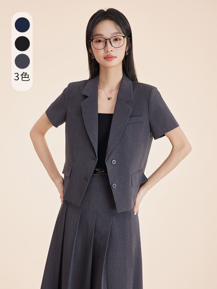 Gray women's suit set for autu - Women'S Formal Wear Petite reseña y precio