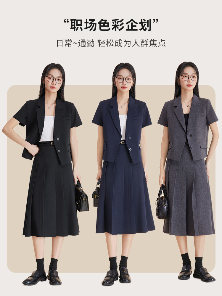 Gray women's suit set for autu - Women'S Formal Wear Petite reseña y precio