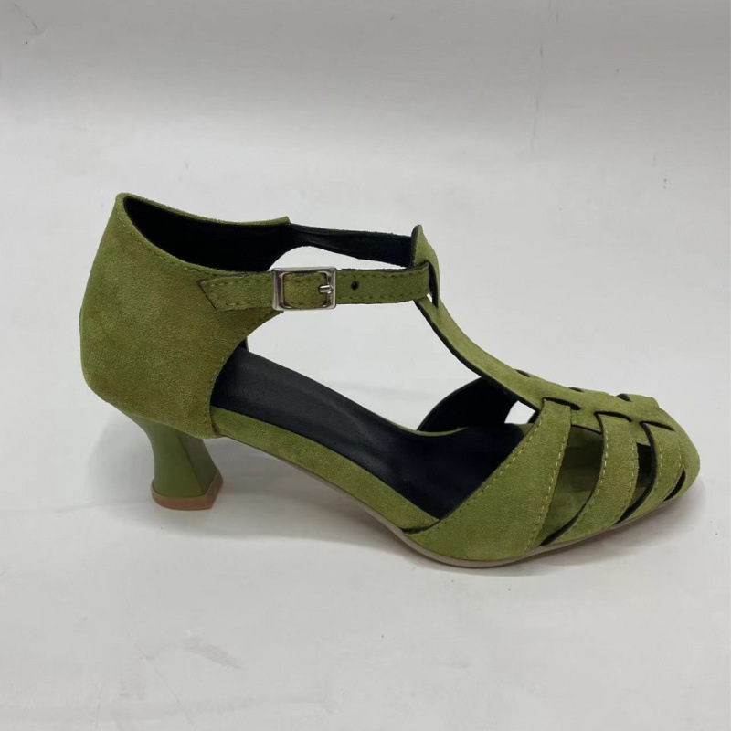 Women's Green Suede Kitten Hee - Kitten Heel Women reseña y precio