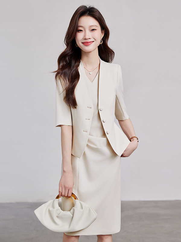Professional Work Uniform Suit - Wrap Dress Work reseña y precio