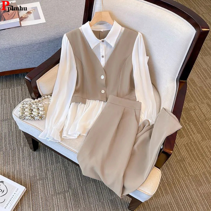Korean Chiffon 2 Pieces Sets S - Women'S Formal Wear Suit reseña y precio