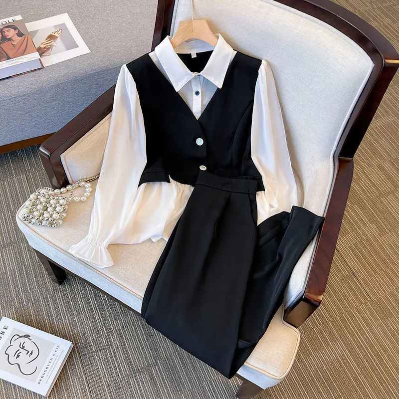 Korean Chiffon 2 Pieces Sets S - Women'S Formal Wear Suit reseña y precio