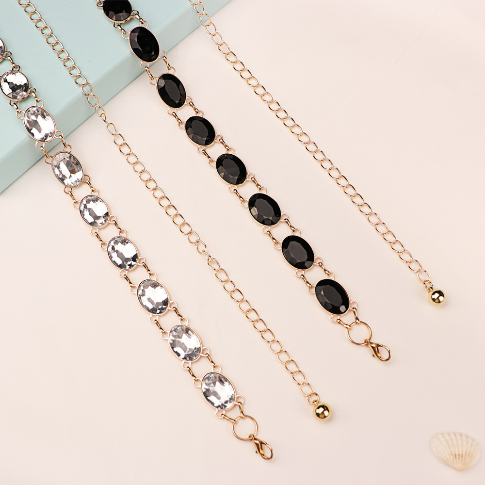 Chic Rhinestone Waist Chain Wo - Women'S Formal Wear Accessories reseña y precio