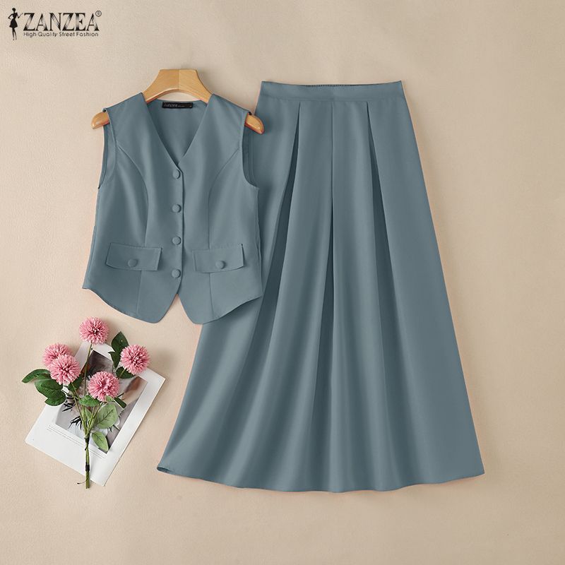 2026 ZANZEA Summer 2 Piece Set - Shift Dress Sleeveless reseña y precio