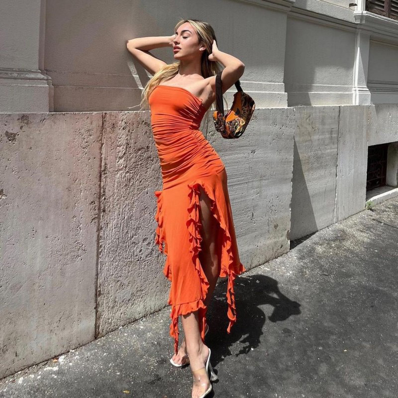 Classic One Shoulder Wrap Ches - Wrap Dress Work reseña y precio