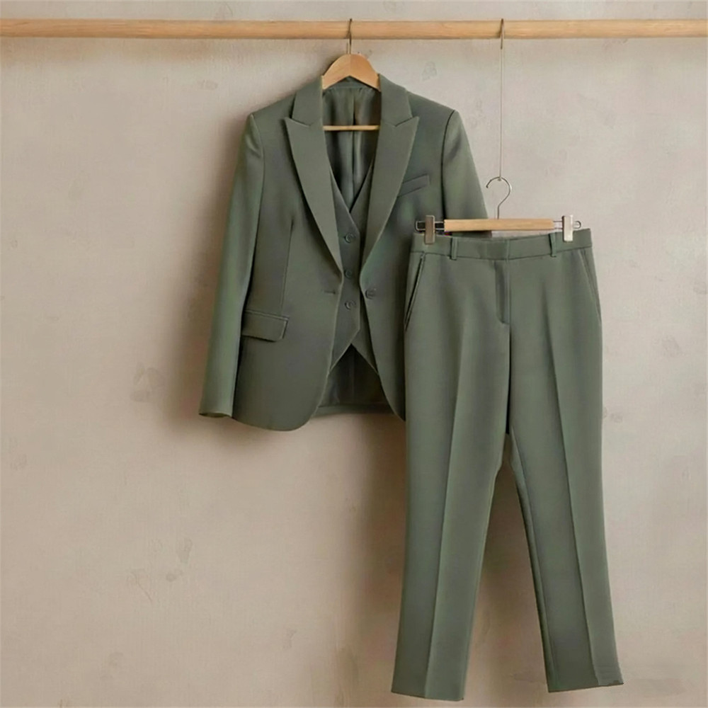 New Sage Green Women's Suit 3  - Women Formal Wear Pants reseña y precio