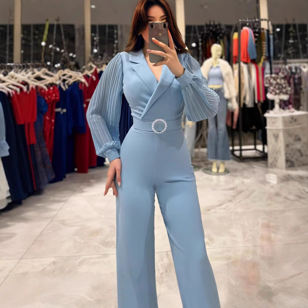 Fashion Party Jumpsuit Elegant - Women Formal Wear Pants reseña y precio