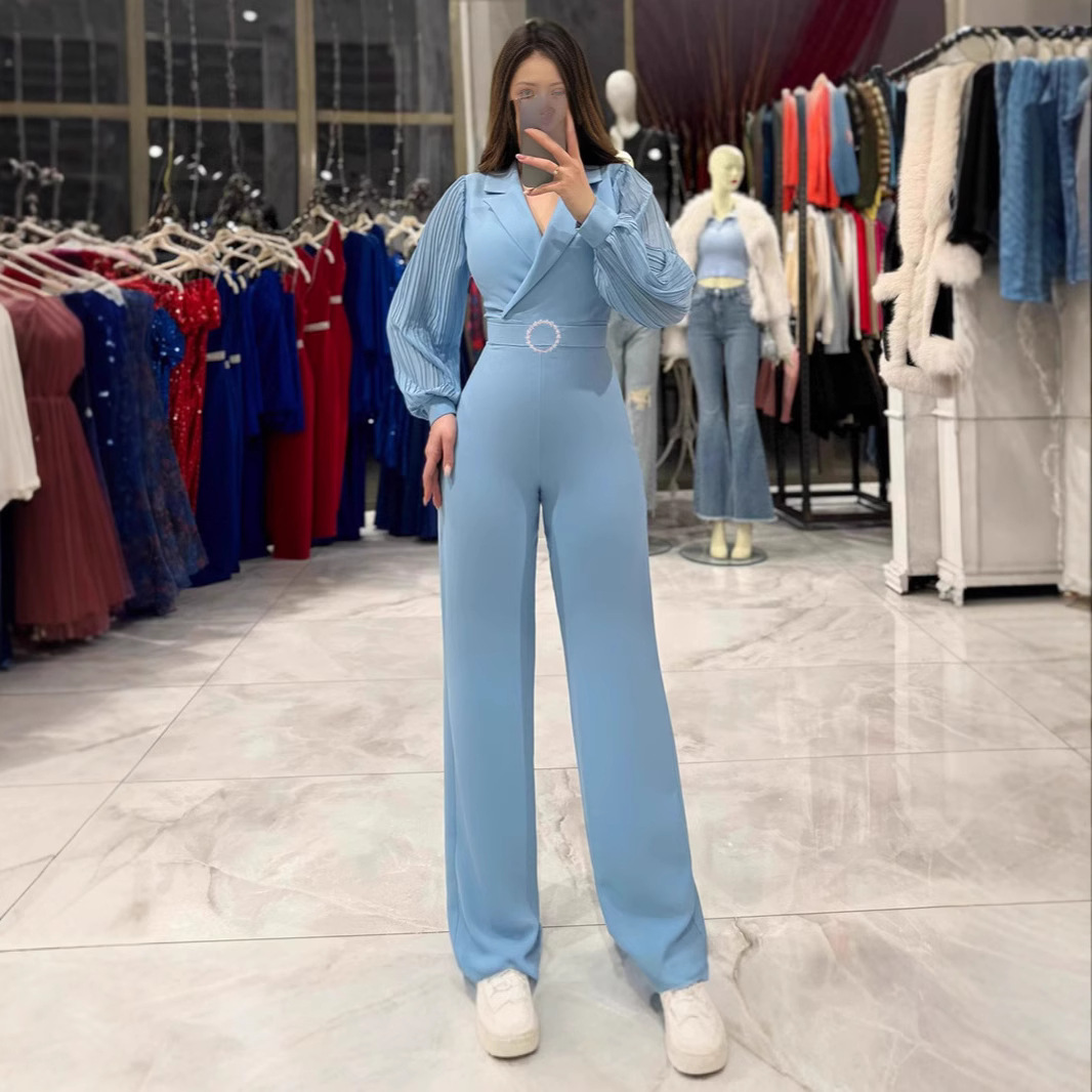 Fashion Party Jumpsuit Elegant - Women Formal Wear Pants reseña y precio