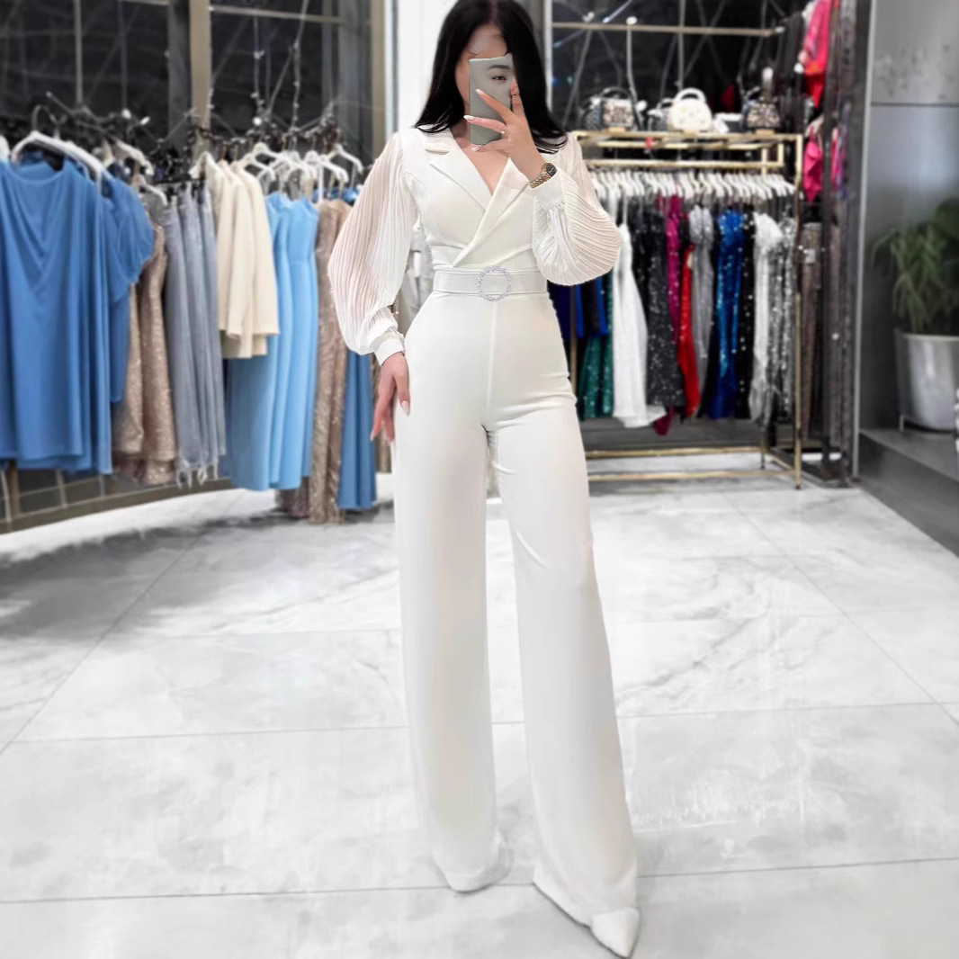 Fashion Party Jumpsuit Elegant - Women Formal Wear Pants reseña y precio