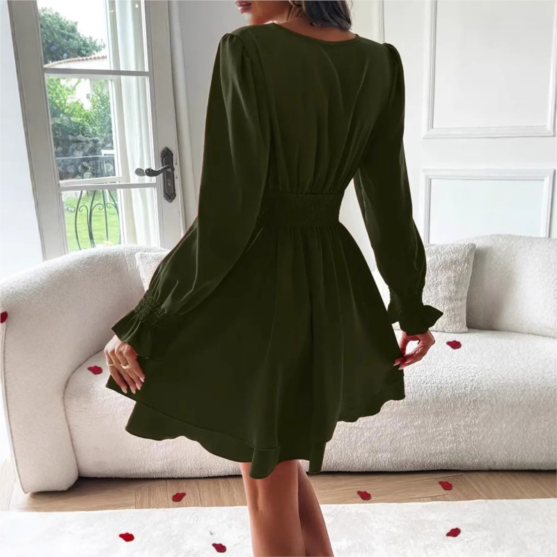 Dresses 2025 Woman Clothing V  - Wrap Dress Work reseña y precio