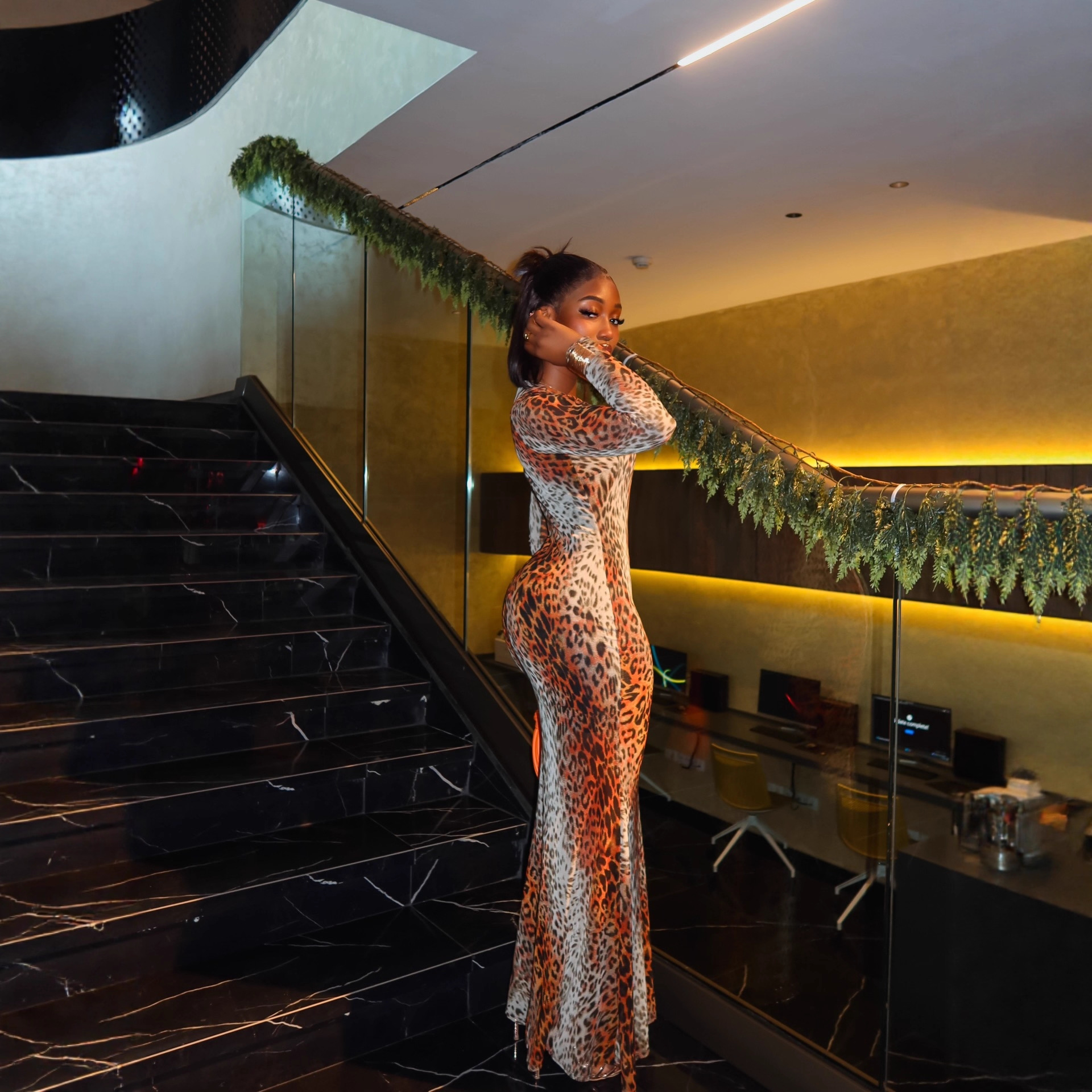 Long Dress Women Dresses Leopa - Wrap Dress Work reseña y precio