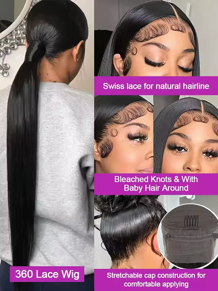 360 Full 250% Bone Straight HD - Formal Wear Hairstyles For Women reseña y precio