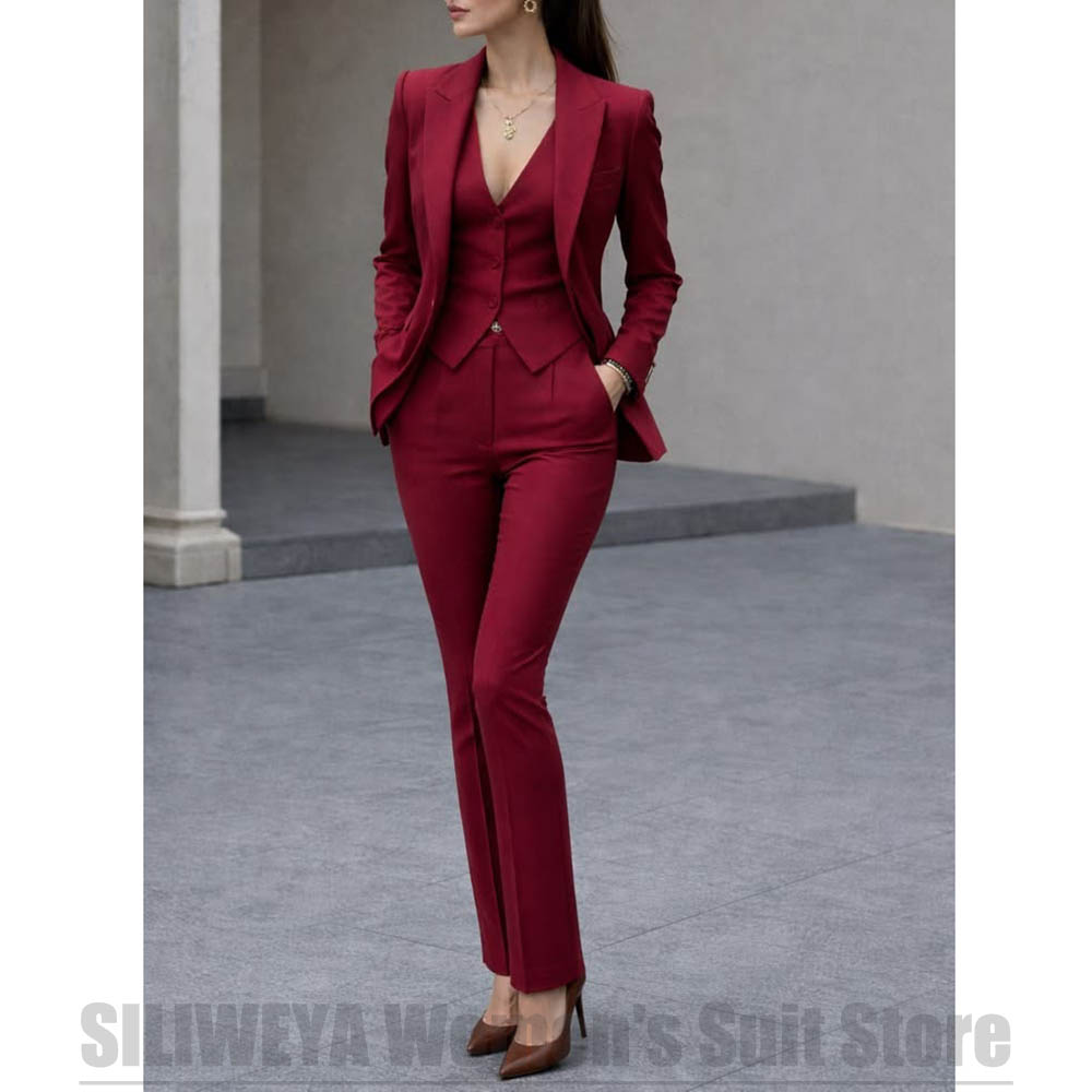 Women 3 Piece Suit Set Blazer  - Women'S Office Formal Wear For Ladies reseña y precio