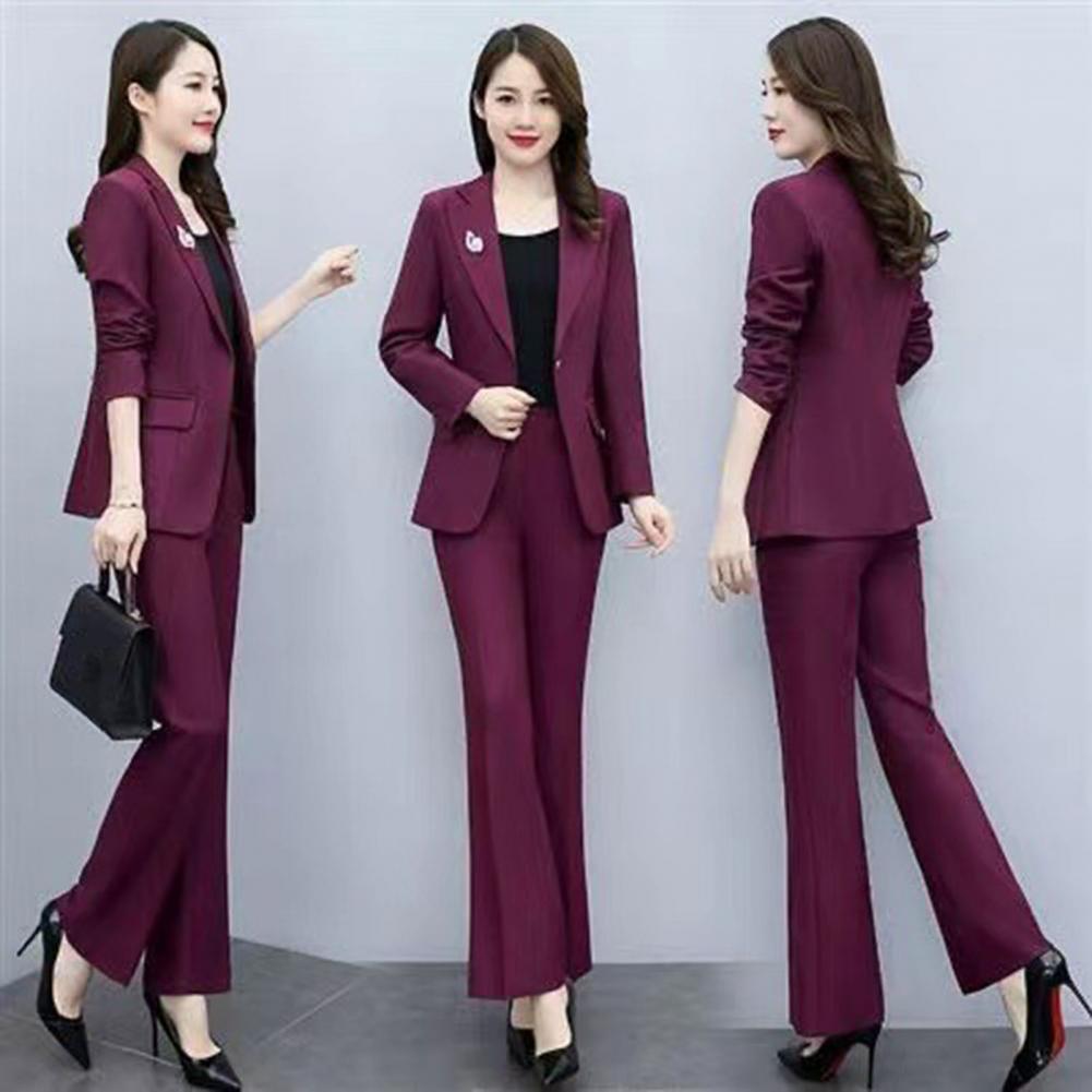 2 Pcs/Set Lady Formal Coat Pan - Women'S Formal Wear Suit reseña y precio