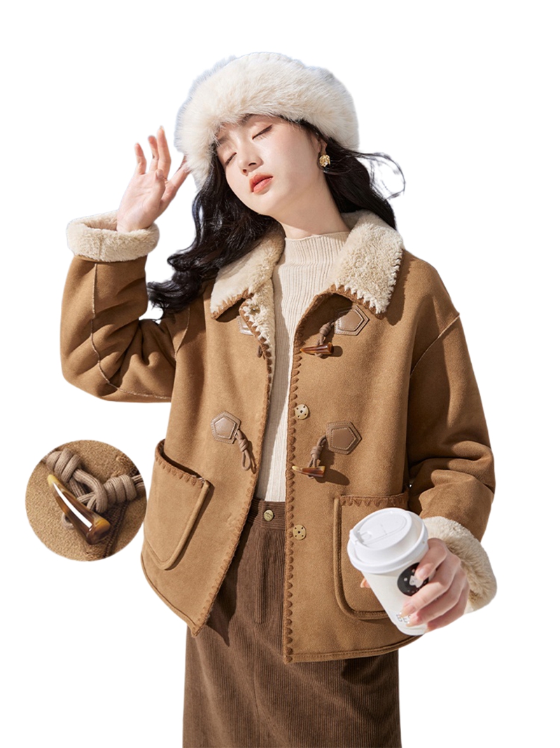 Suede short coat for women's w - Women'S Formal Wear Petite reseña y precio
