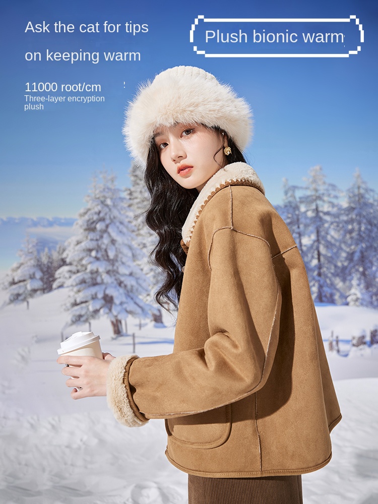 Suede short coat for women's w - Women'S Formal Wear Petite reseña y precio