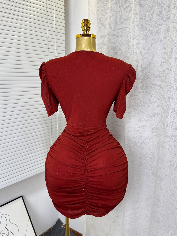 Short Dress Women Sexy Dresses - Wrap Dress Work reseña y precio